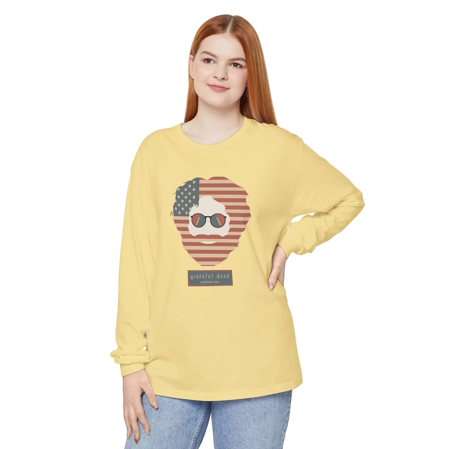 Stars & Stripes Jerry Vineyard Collection Garment-Dyed Long Sleeve T-Shirt