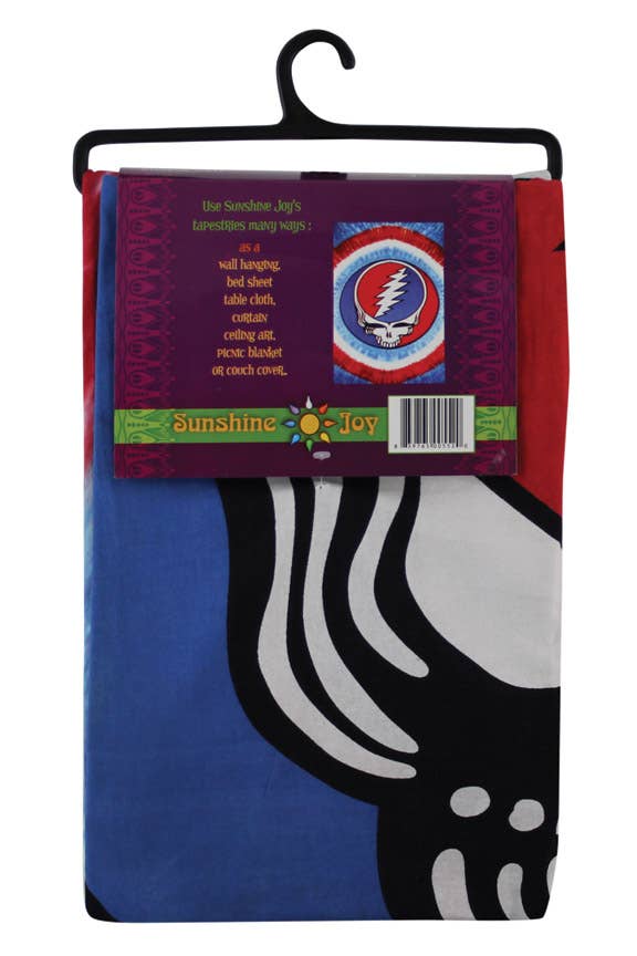 Grateful Dead Tapestry Patriotic Stealie Tie Dyed Tapestries: 30x45 inches