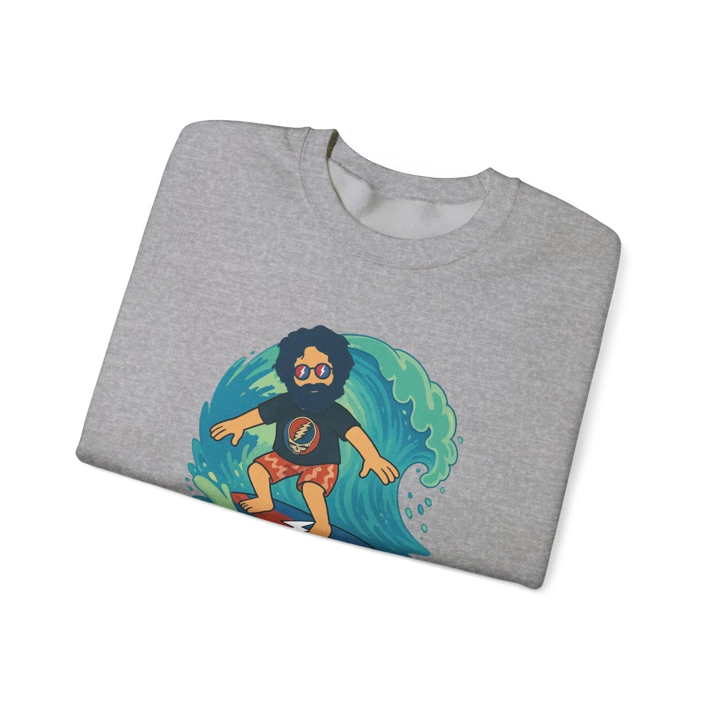Surfing Jerry Life is DeadCrewneck