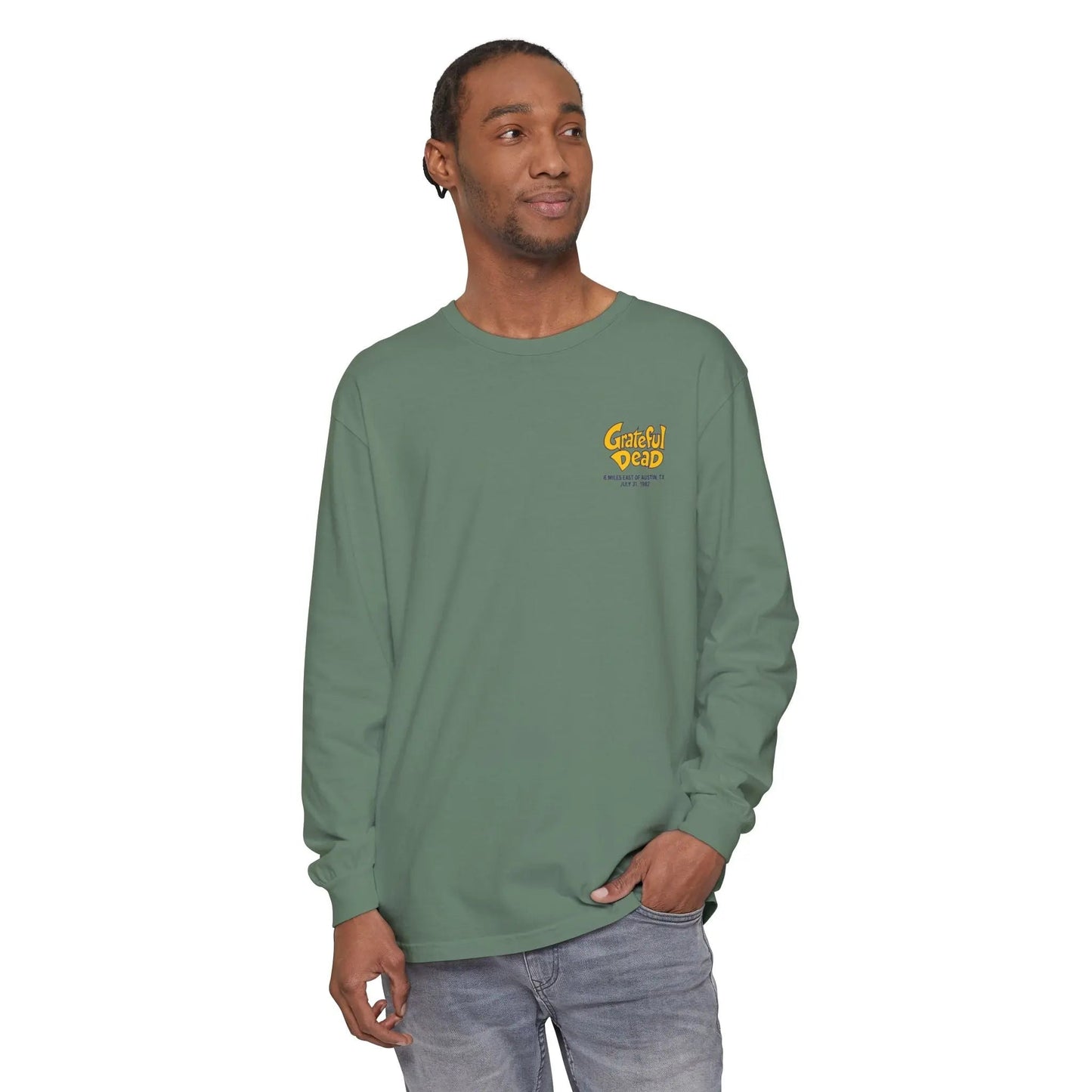 Austin, TX Concert Garment-Dyed Long Sleeve T-Shirt