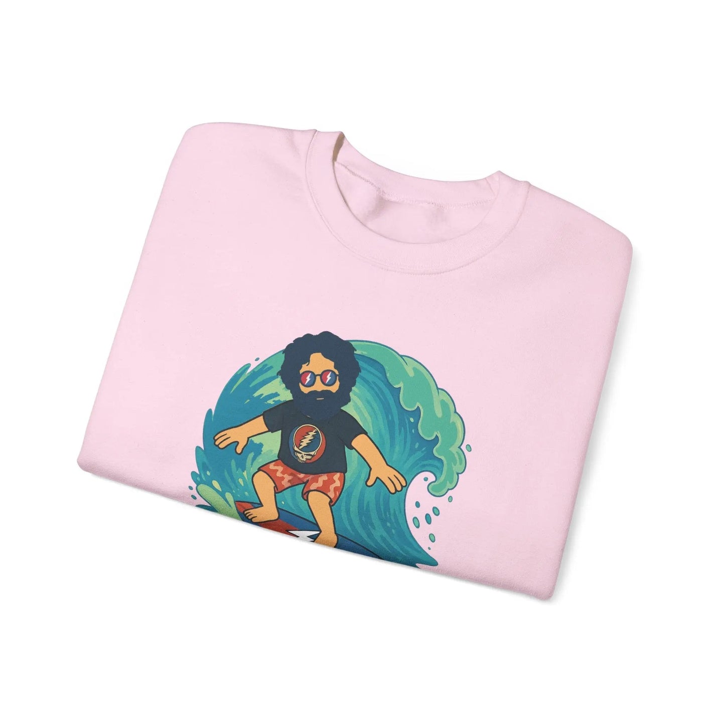 Surfing Jerry Life is DeadCrewneck