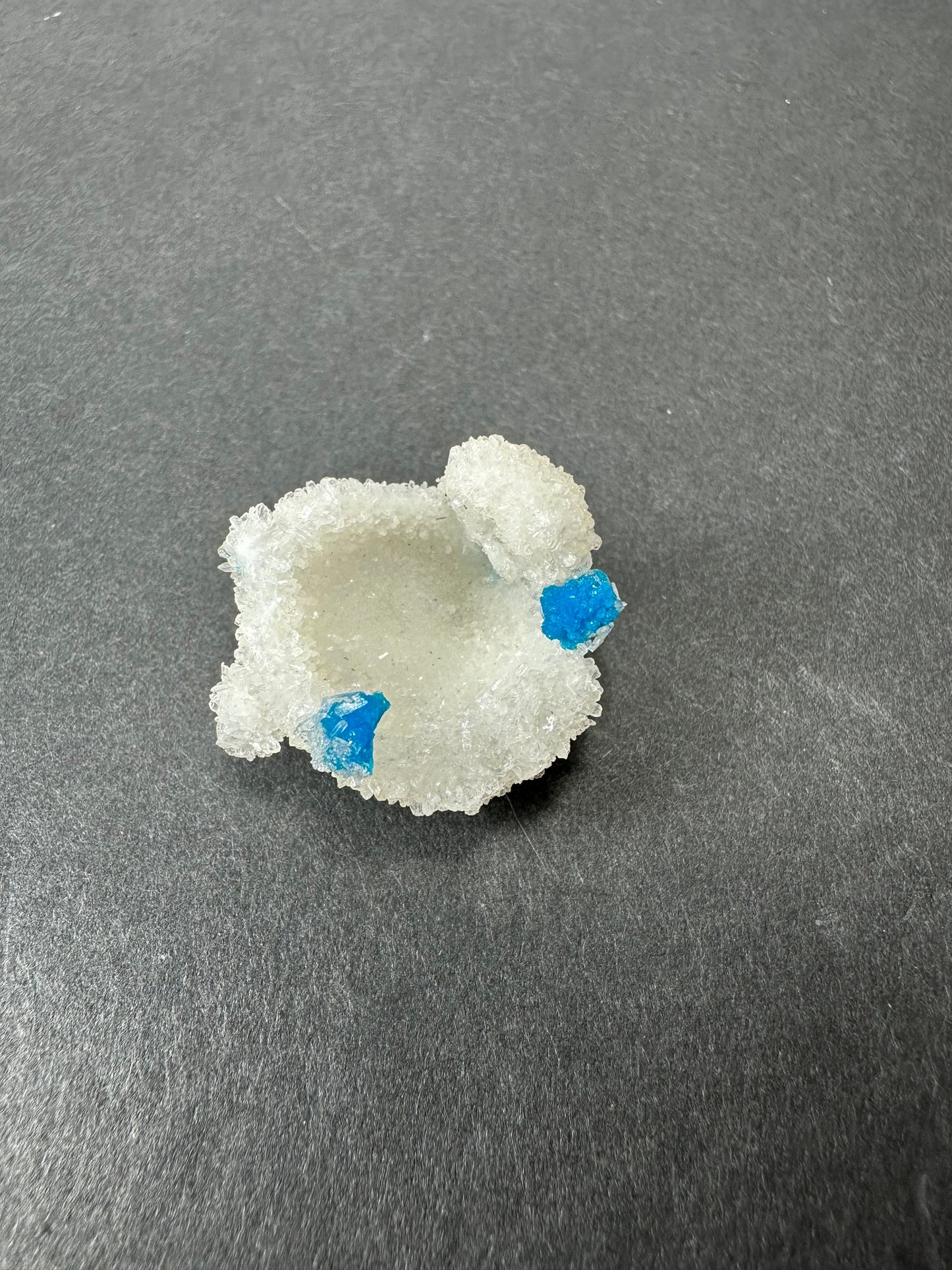 Cavansite Ball 'Floaters' on Stilbite SM from Maharashtra, Pune, India