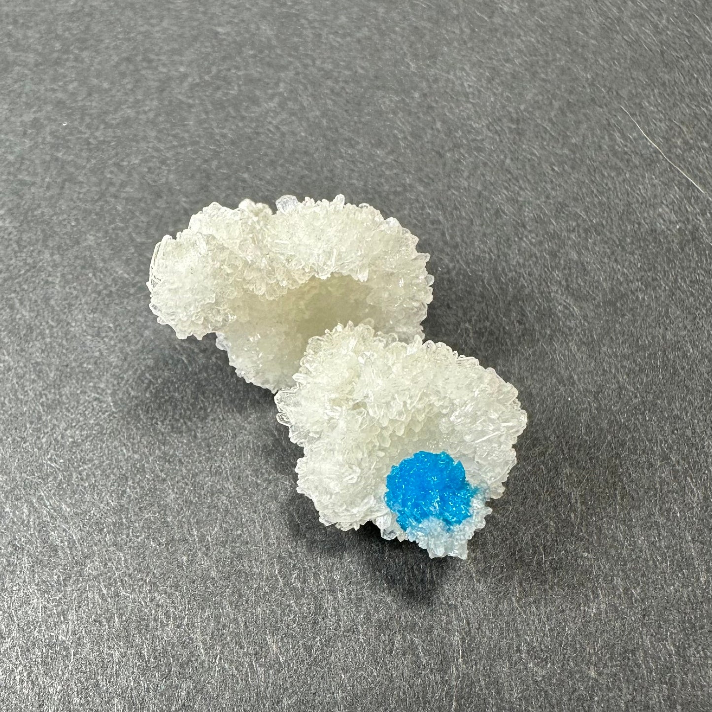 Cavansite Ball 'Floaters' on Stilbite SM from Maharashtra, Pune, India