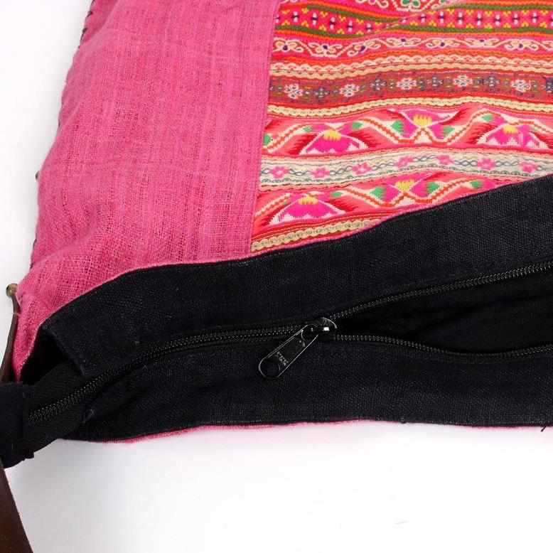 Vintage Baby Carrier Tote with Adjustable Strap - Thailand