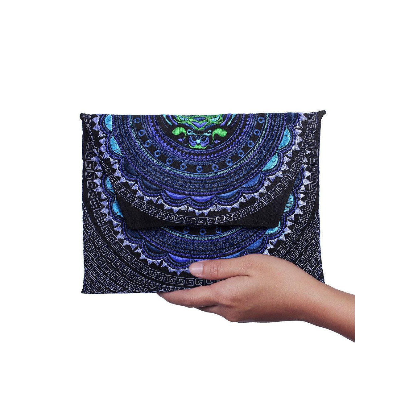 Boho Style Embroidered Clutch Bag - Thailand