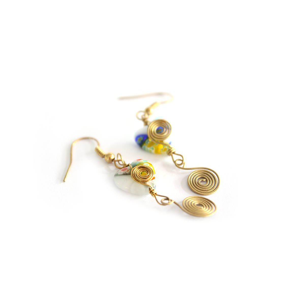 Milly Blown Glass Earrings - Thailand