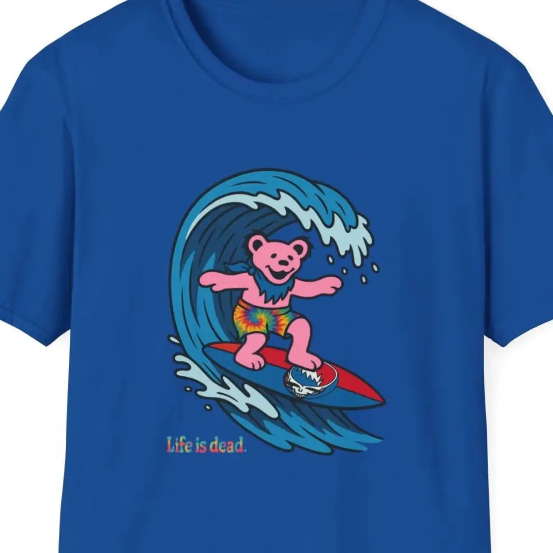 Surfin' Bear - Life is Dead T-Shirt