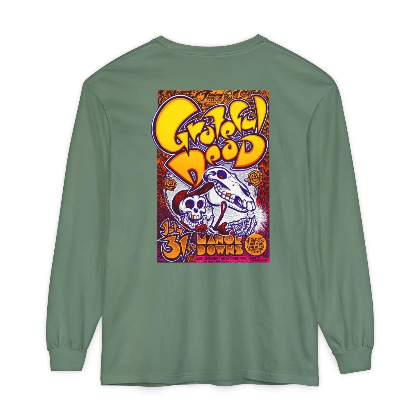 Austin, TX Concert Garment-Dyed Long Sleeve T-Shirt