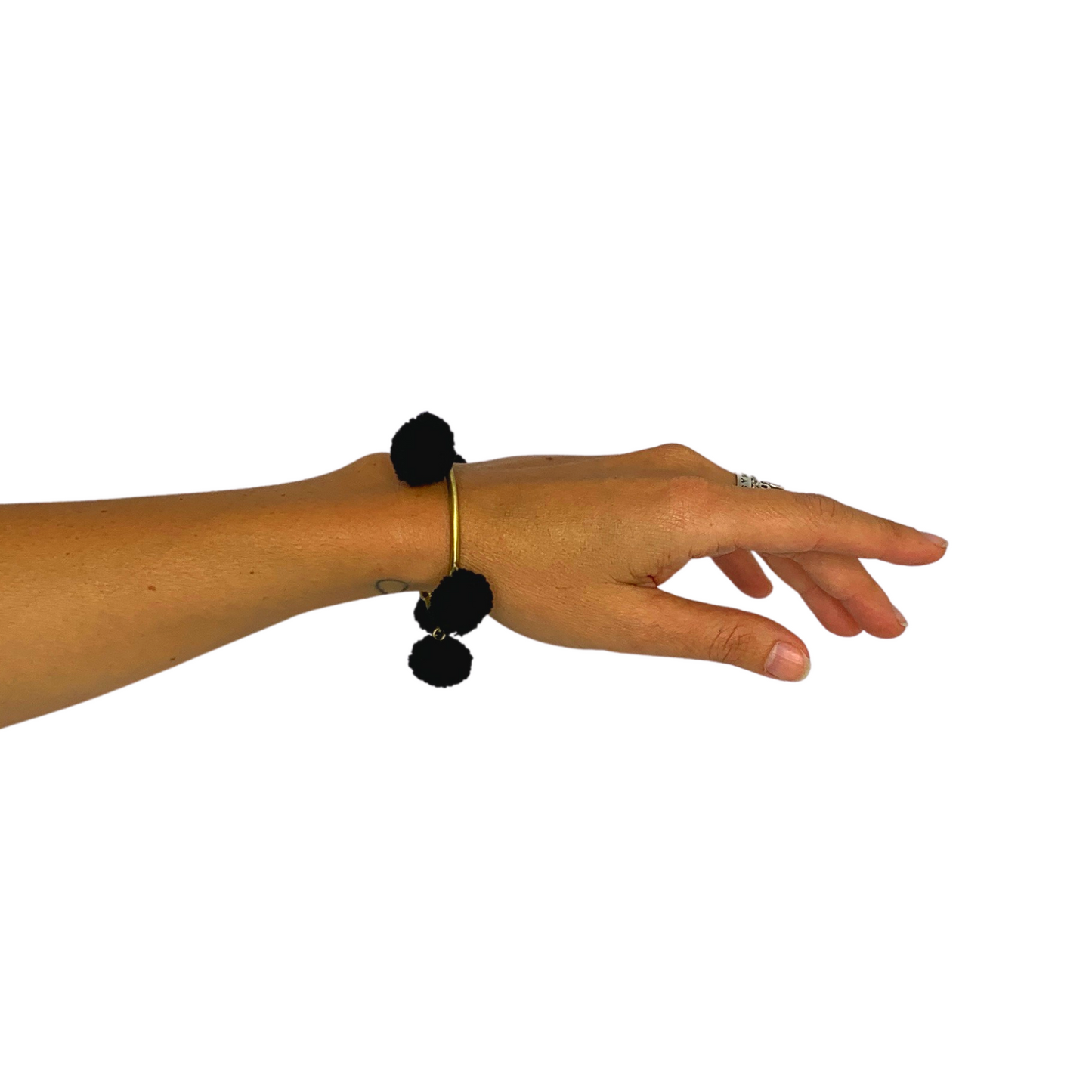 PomPom Brass Cuff Bracelet - Thailand