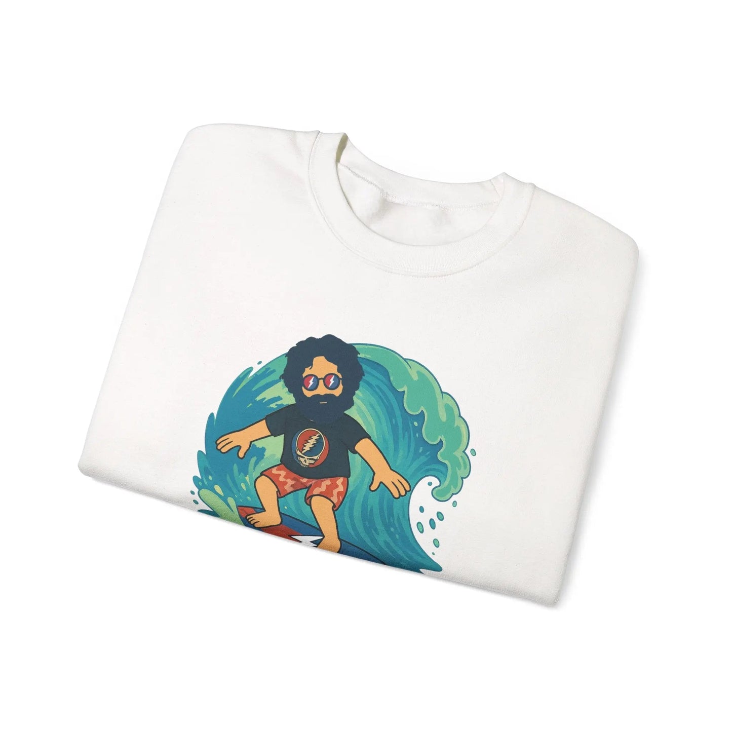 Surfing Jerry Life is DeadCrewneck