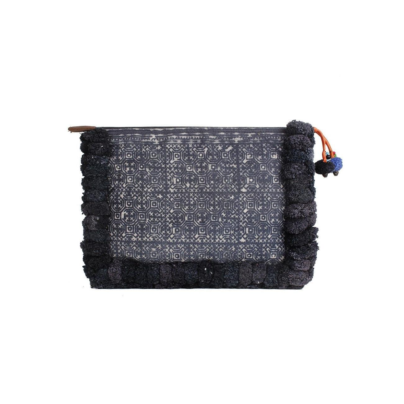 Oasis Batik PomPom iPad Clutch - Thailand