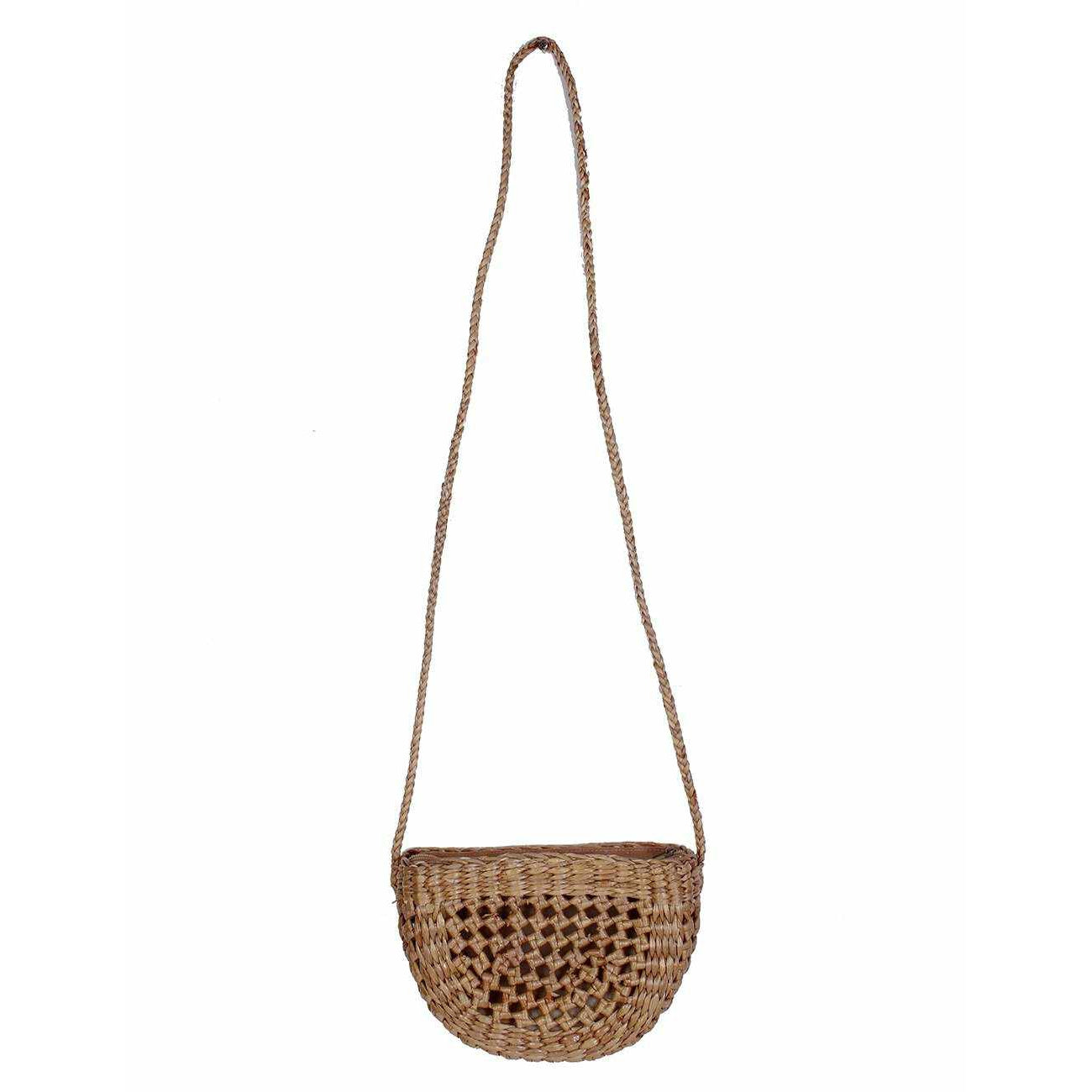 Water Hyacinth Shoulder Handwoven Bag – Thailand
