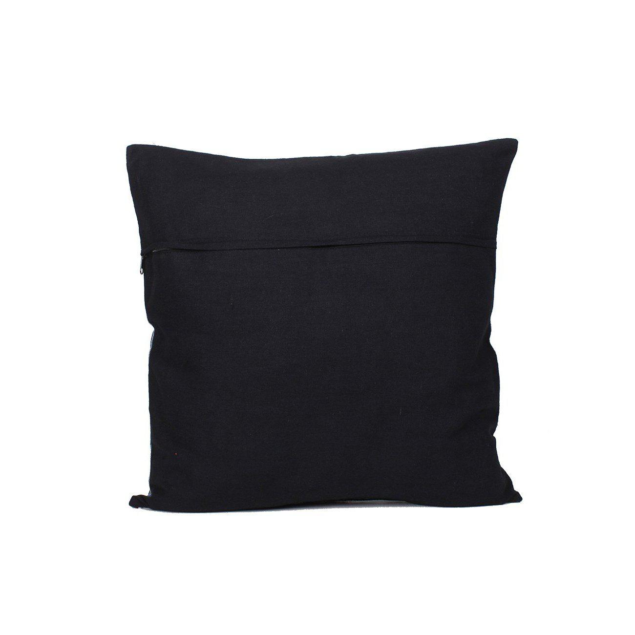 Hmong Embroidered Floral Pillow Cover - Thailand