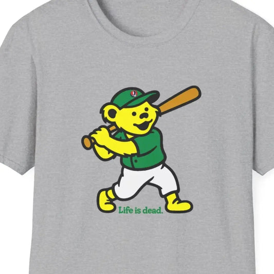 Baseball Edition Dancing Bear - Life is Dead T-Shirt