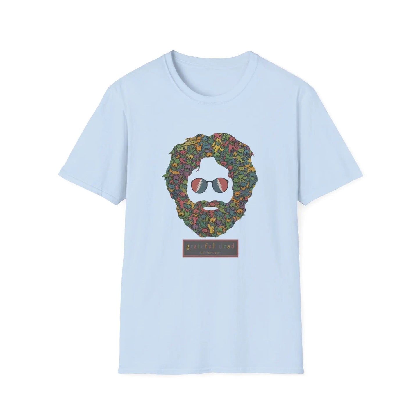 Jerry Garcia Dancing Bears Face - Vineyard Collection T-Shirt