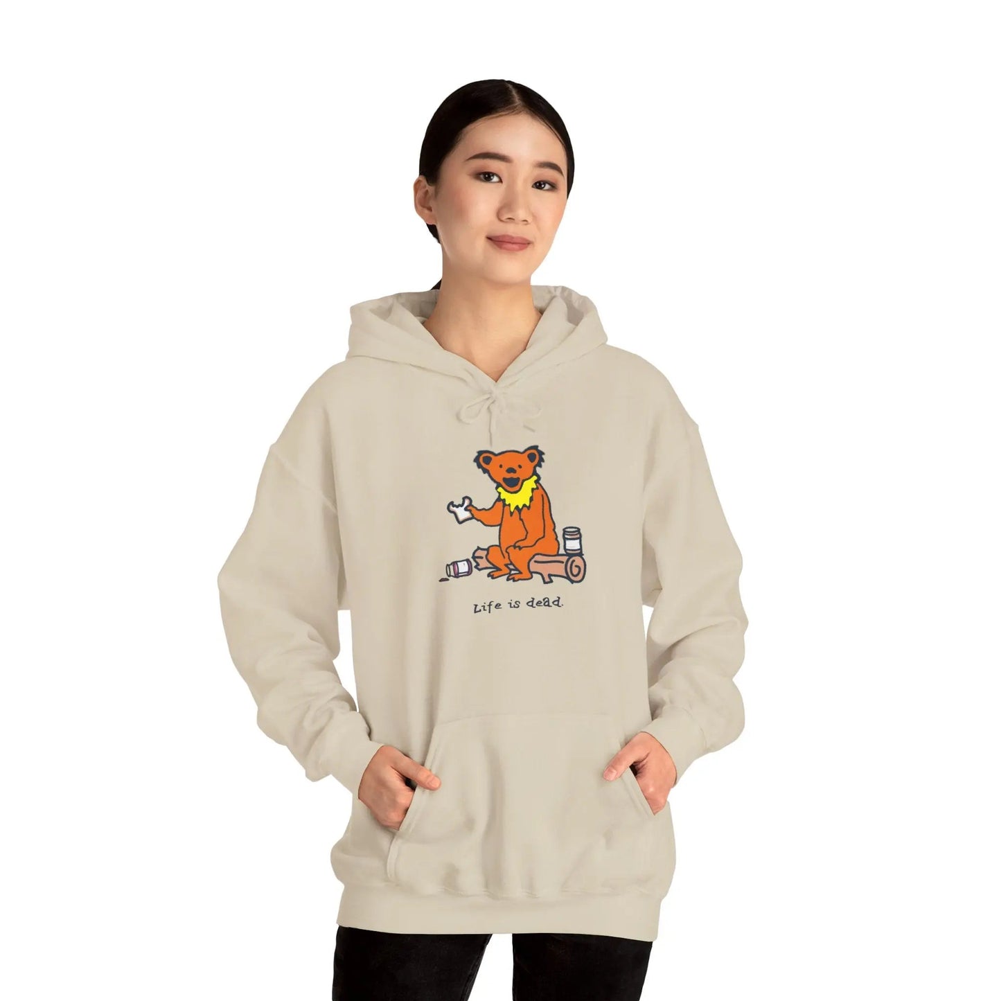 Life is DeadSnackin' Bear Hoodie