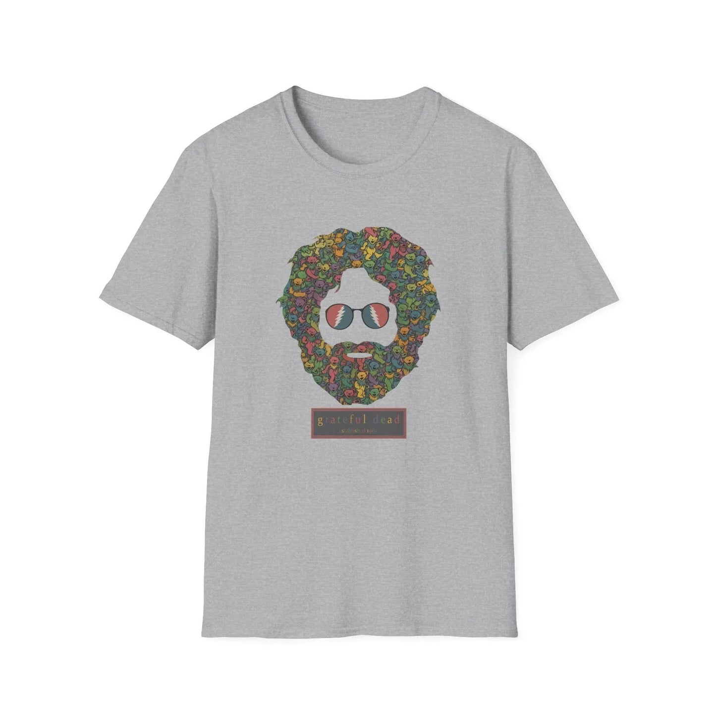 Jerry Garcia Dancing Bears Face - Vineyard Collection T-Shirt
