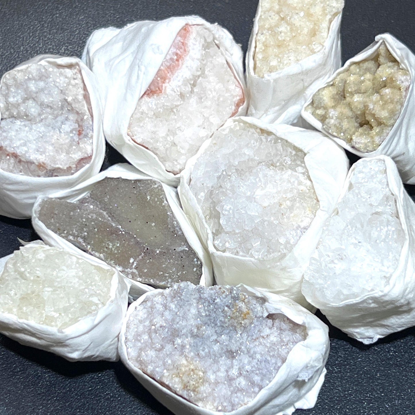 Assorted Mixed Druzy Crystal Rough Clusters (By The Piece or Pound) Wholesale