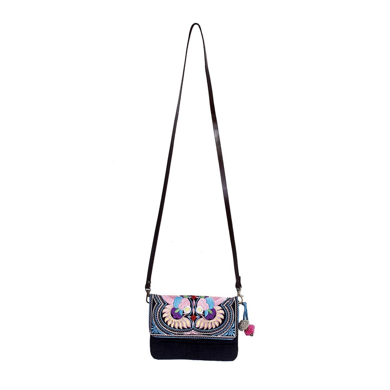 Fernanda Embroidered Convertible Crossbody | Clutch Bag - Thailand