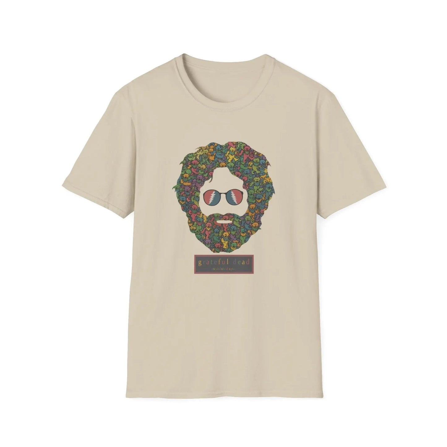 Jerry Garcia Dancing Bears Face - Vineyard Collection T-Shirt