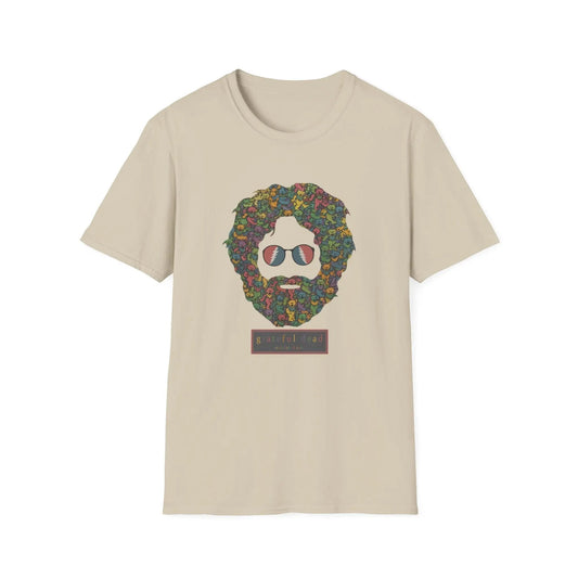 Jerry Garcia Dancing Bears Face - Vineyard Collection T-Shirt