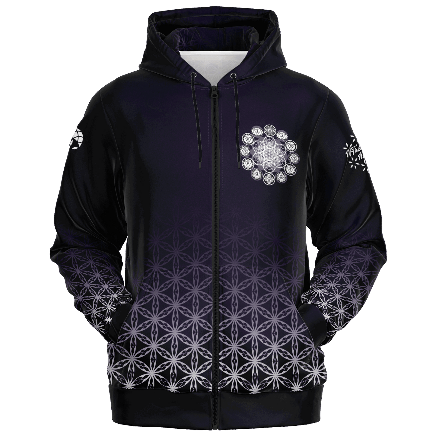 Mystic Euphony | Sacred Heart Zip-Up Hoodie