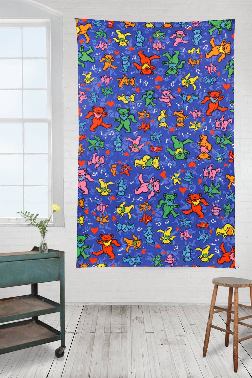 3D Licensed Grateful Dead Tapestry Jam Bears  2 Sizes: 60x90