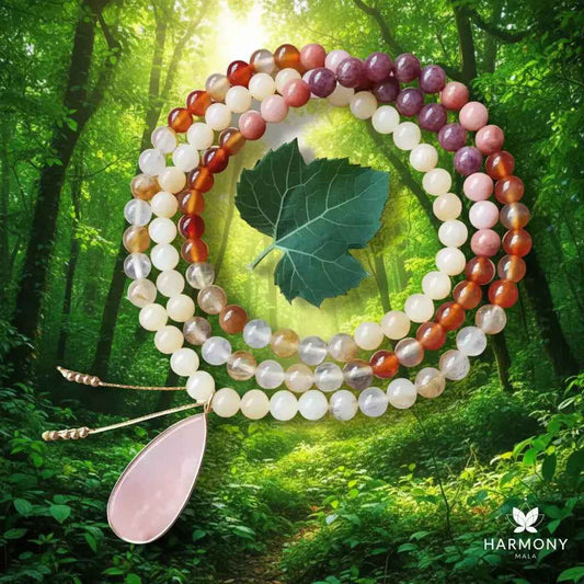 Yellow Jasper Quartz Onyx Aventurine Necklace
