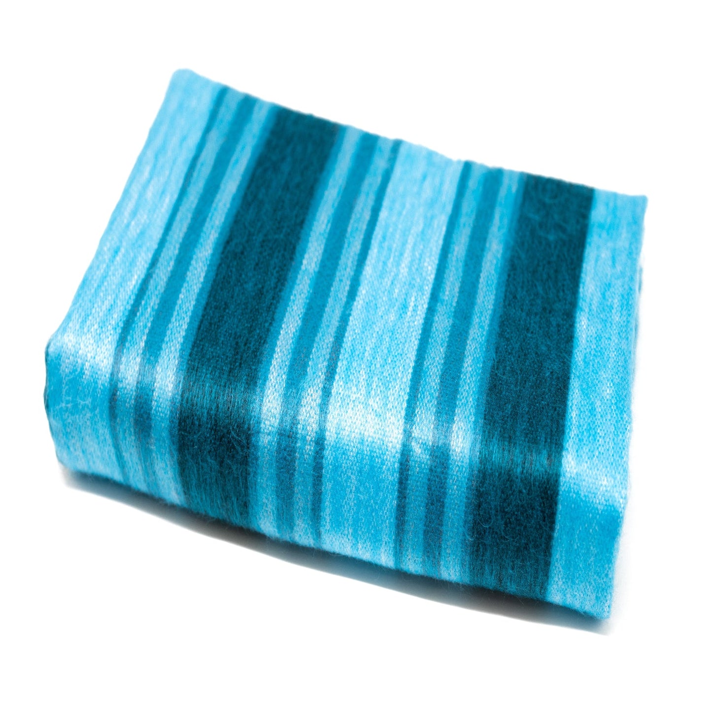 Alpaca Throw Blanket Handwoven From Ecuador - Nawi Collection - Lustrous Blue
