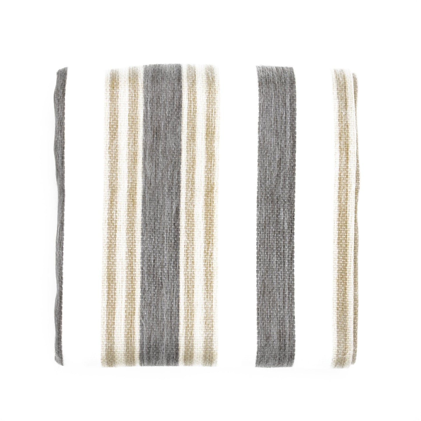 Alpaca Throw Blanket Handwoven From Ecuador - Nawi Collection - Cream & Camel