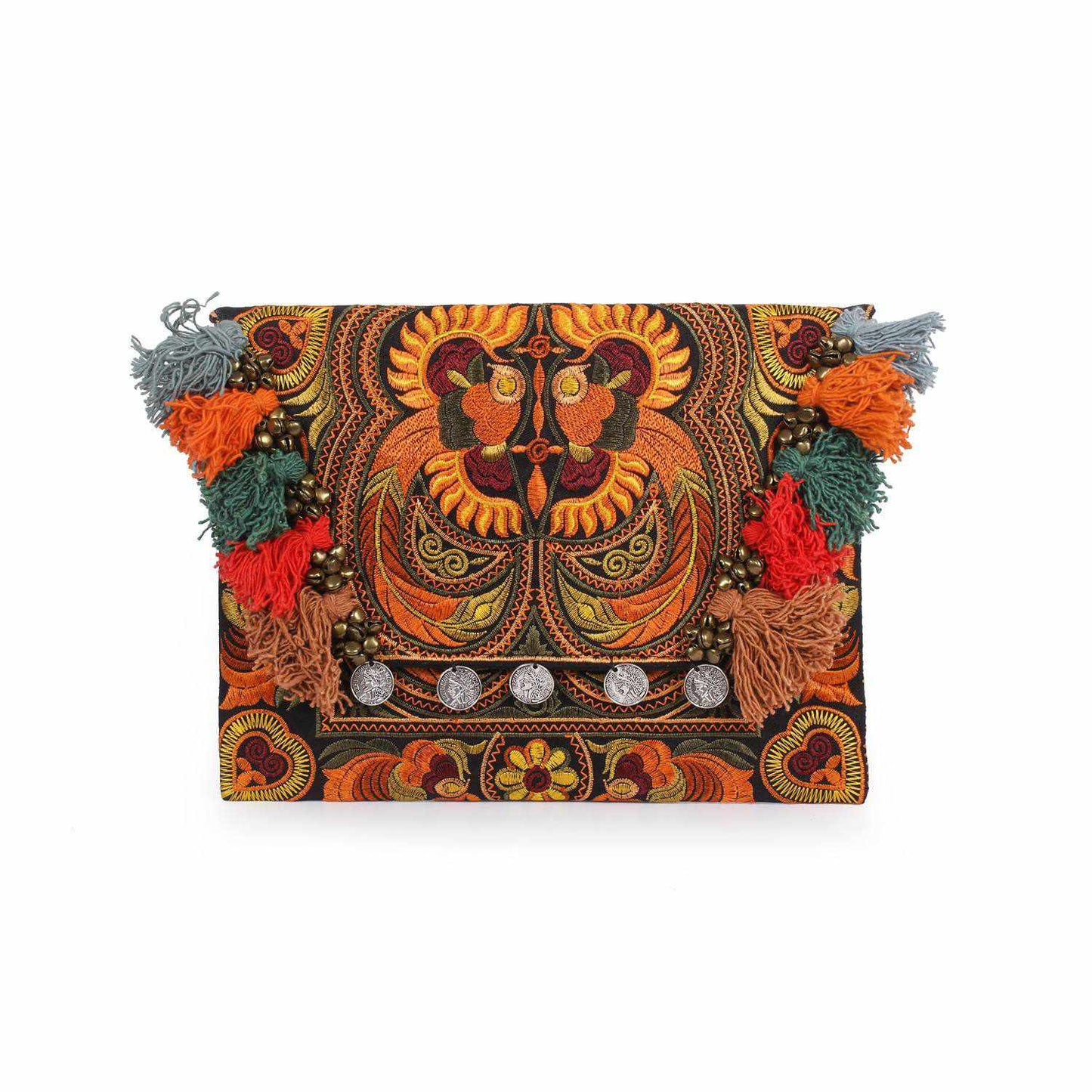 Embroidered Multi Tassel Clutch Bag iPad Case – Thailand