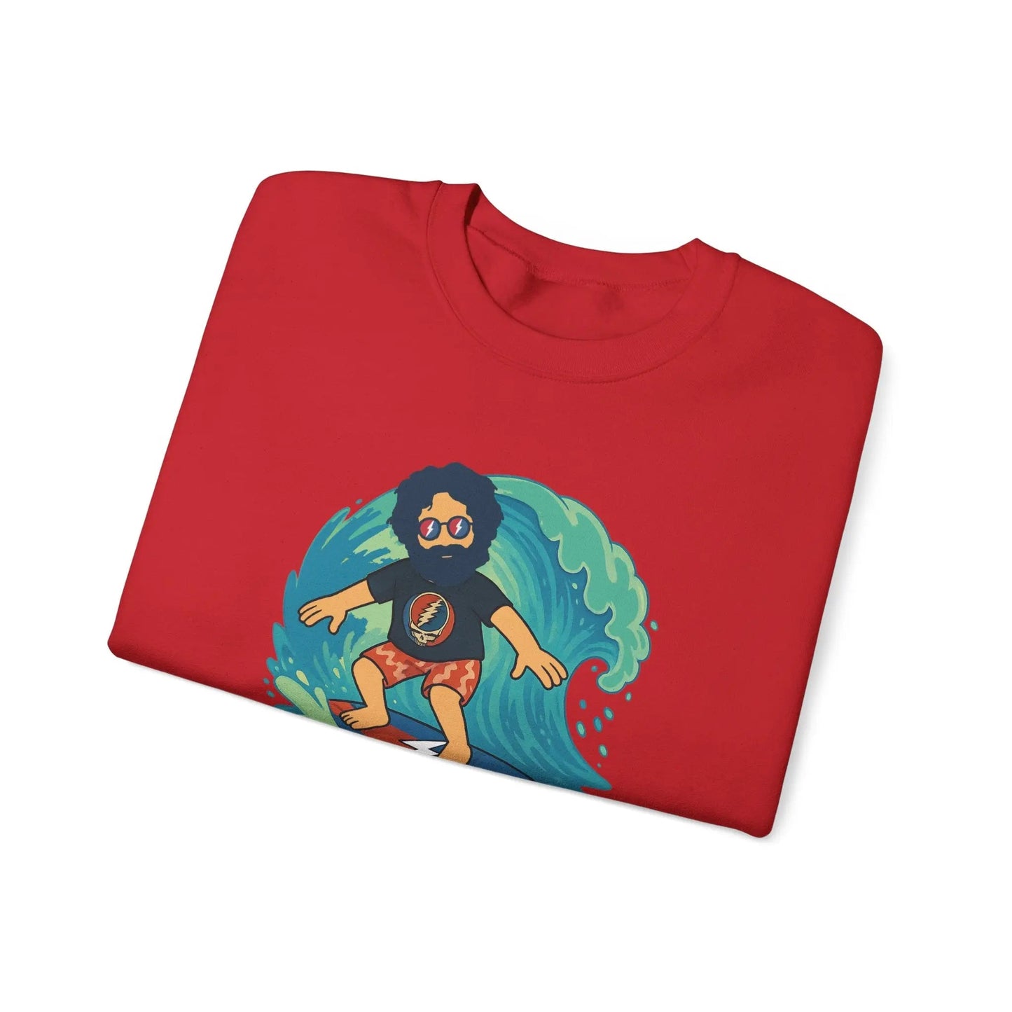 Surfing Jerry Life is DeadCrewneck