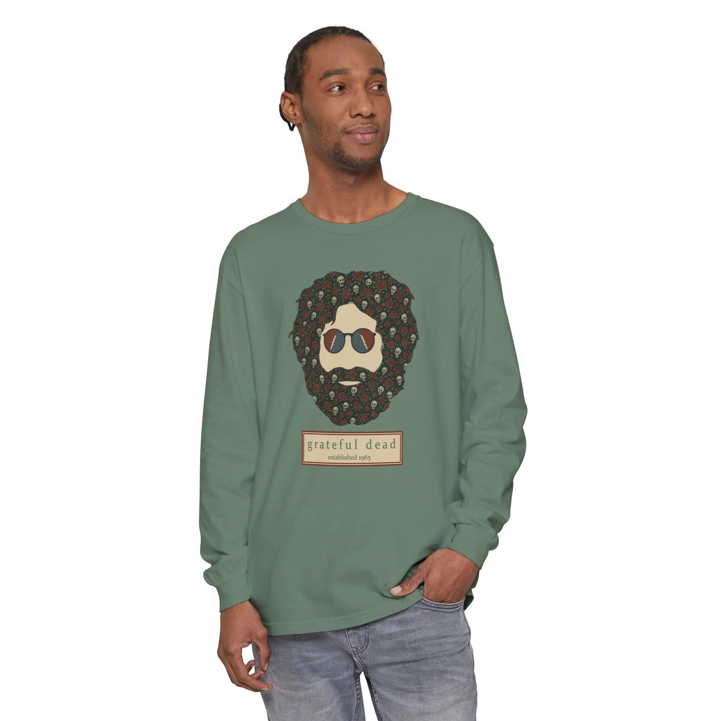 Skulls & Roses Jerry Vineyard Collection Garment-Dyed Long Sleeve T-Shirt