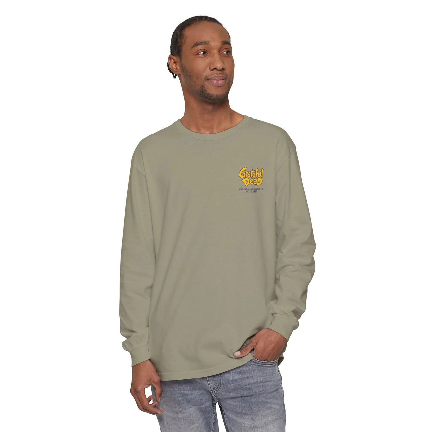 Austin, TX Concert Garment-Dyed Long Sleeve T-Shirt