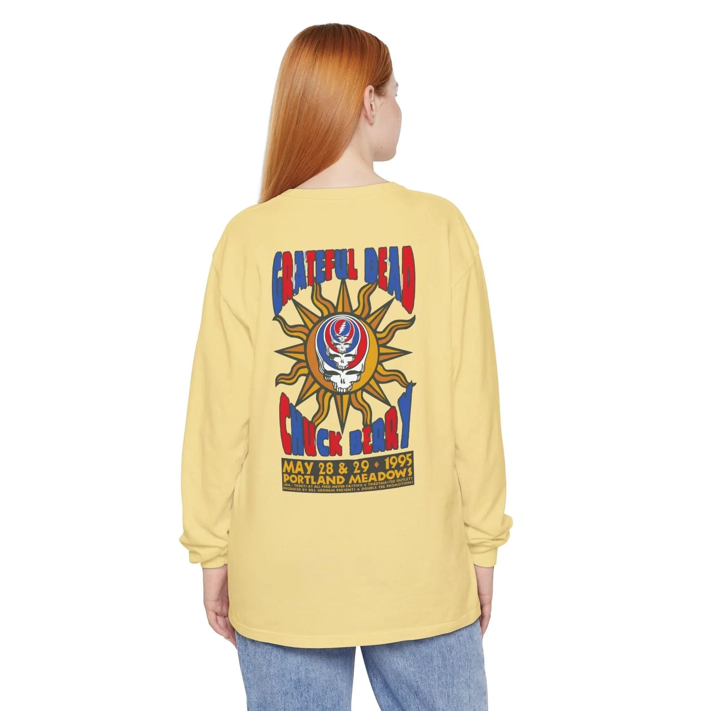 Chuck Berry Concert Garment-Dyed Long Sleeve T-Shirt