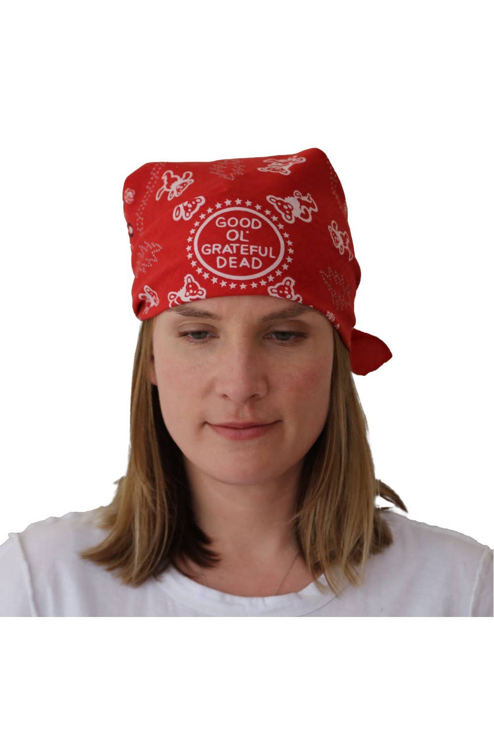 Good Ol' Grateful Dead Bandana Red 22x22