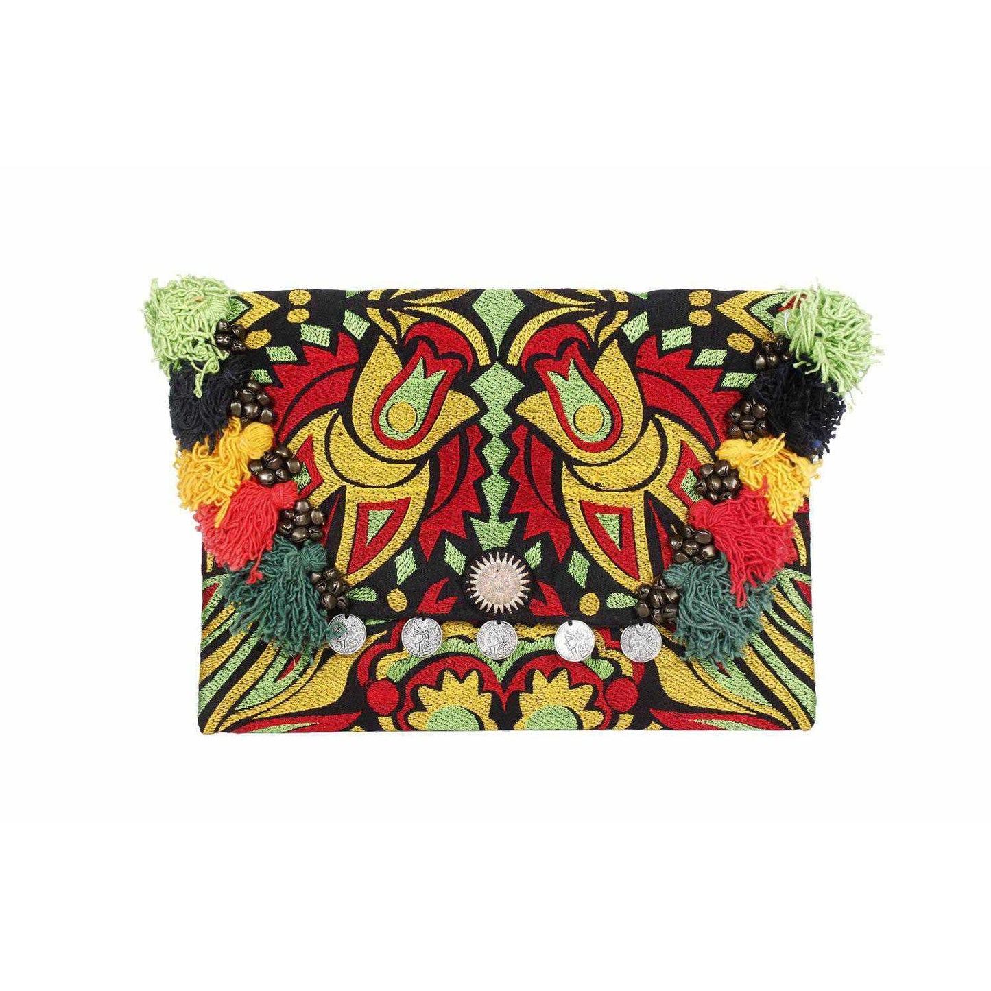 Embroidered Multi Tassel Clutch Bag iPad Case – Thailand
