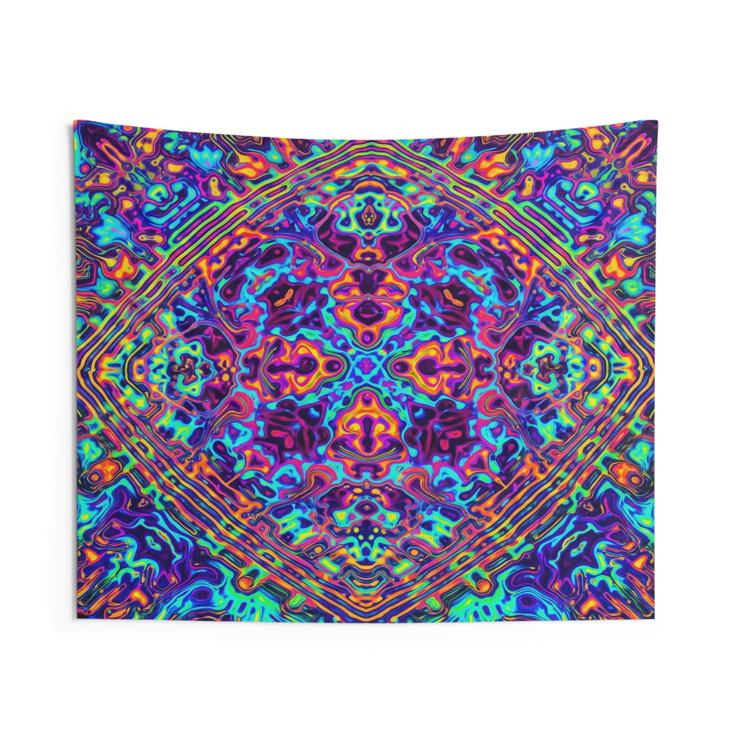 Psychedelic Kaleidoscope Wall Tapestry