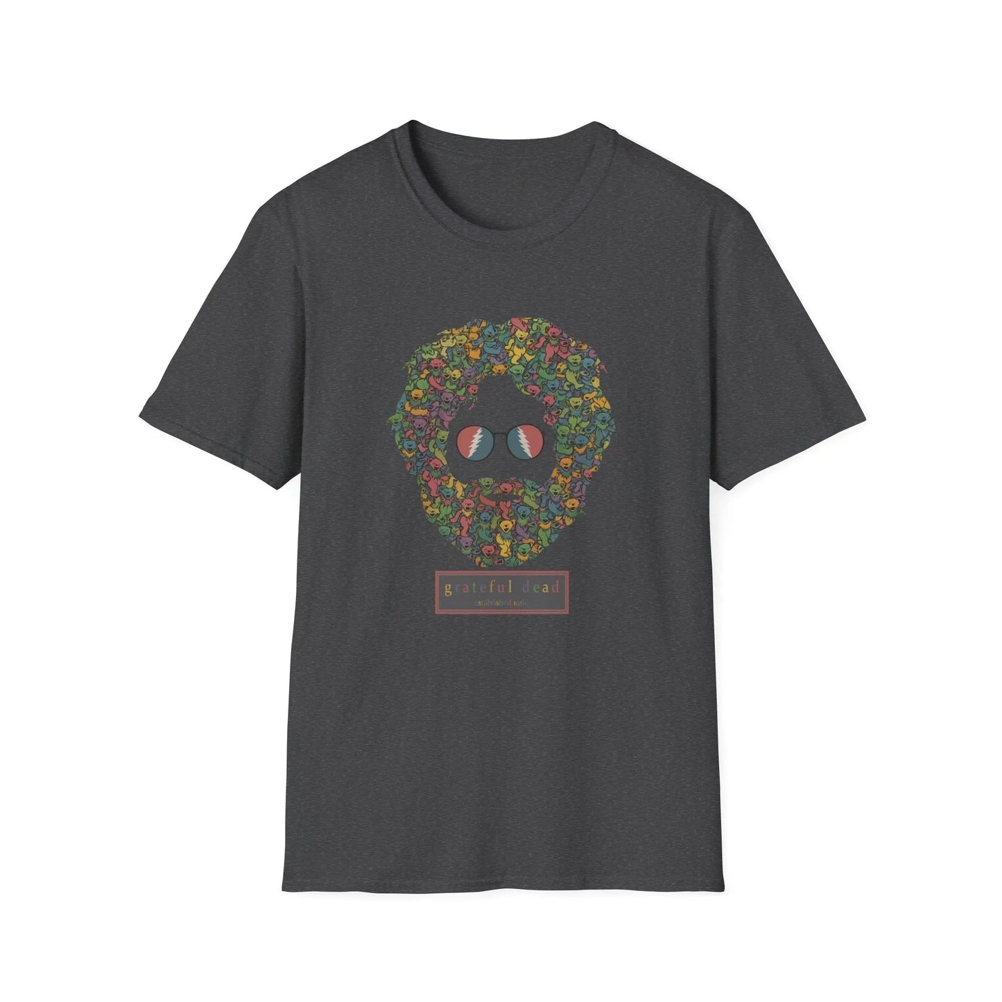 Jerry Garcia Dancing Bears Face - Vineyard Collection T-Shirt
