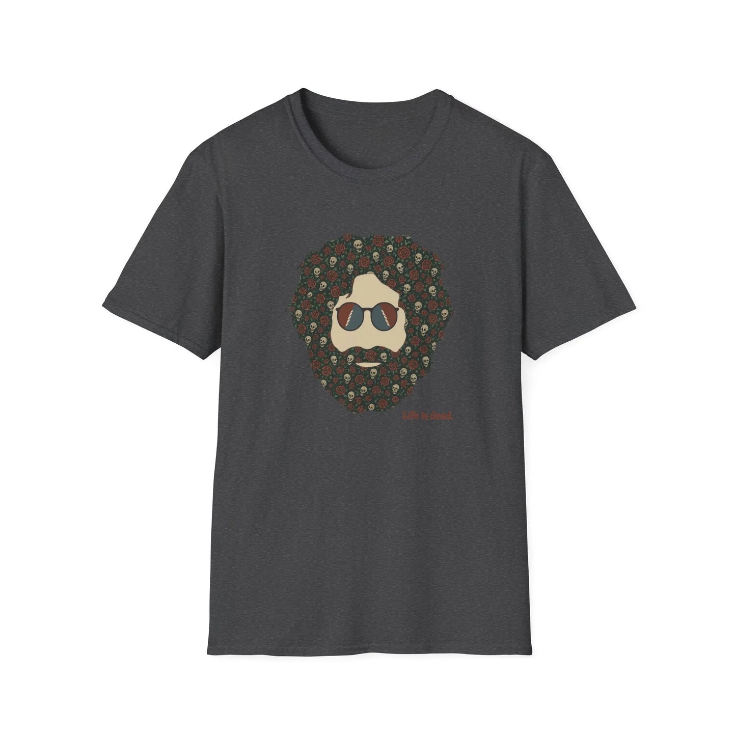 Skull & Roses Jerry Life is Dead T-Shirt