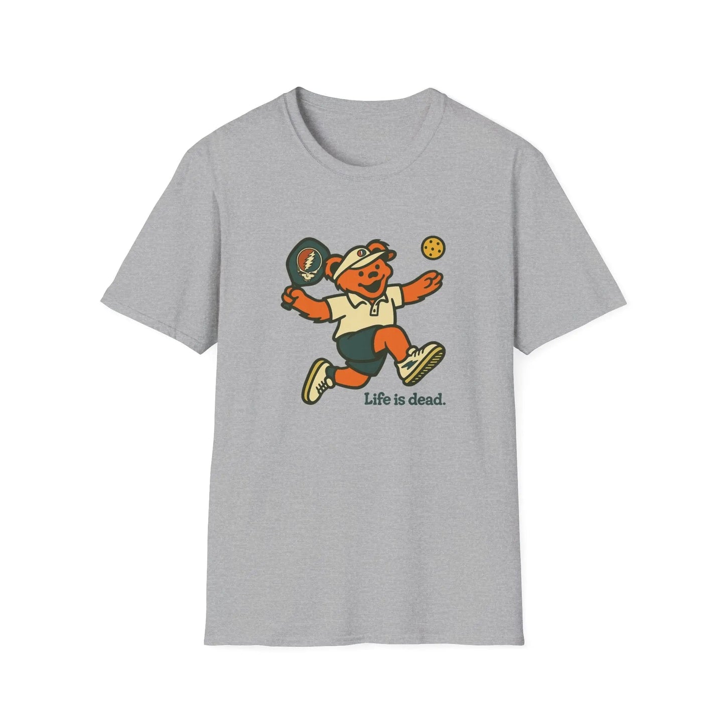 Pickleball Bear - Life is Dead T-Shirt