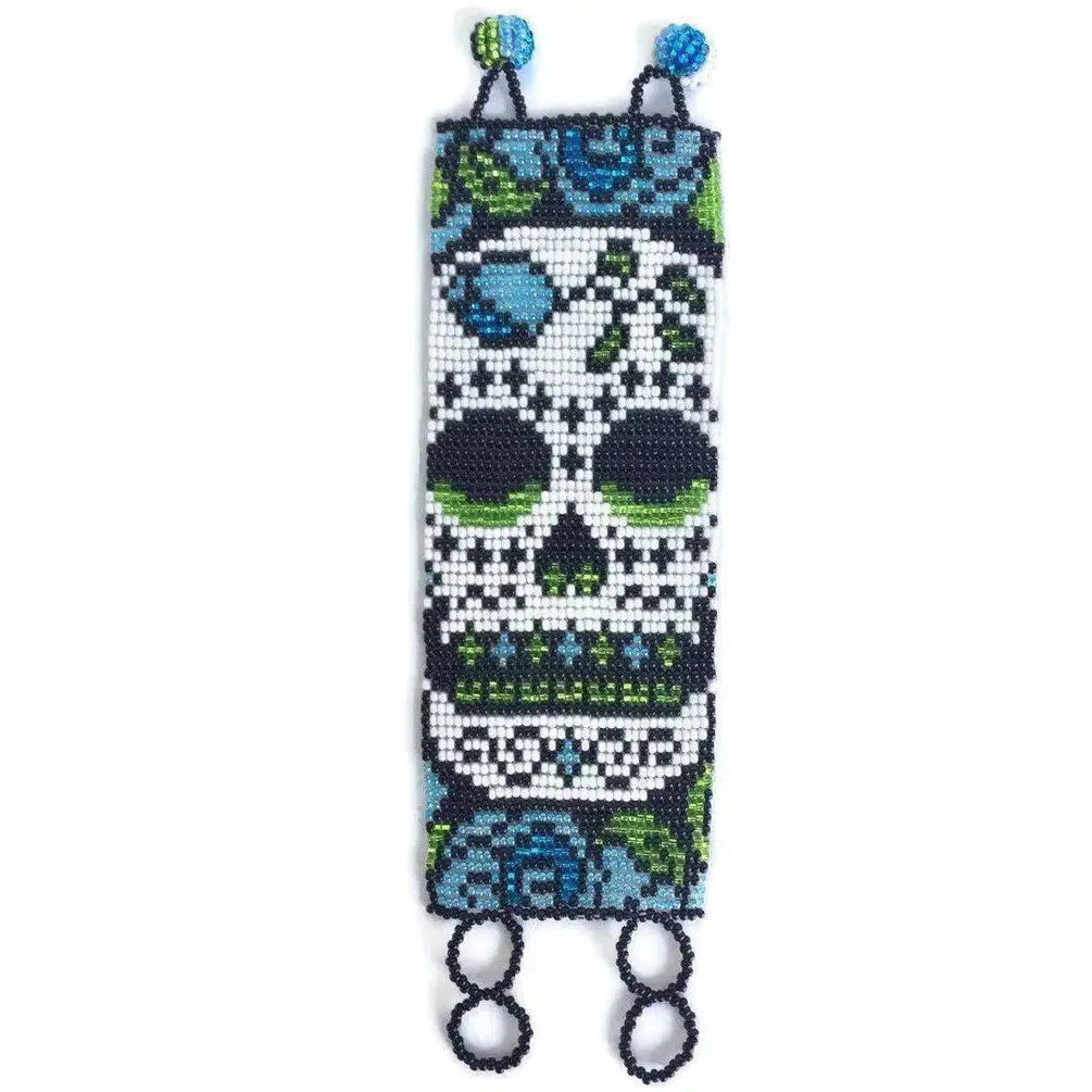 Sugar Skull | Catrina Seed Bead Adjustable Closure Bracelet - Guatemala