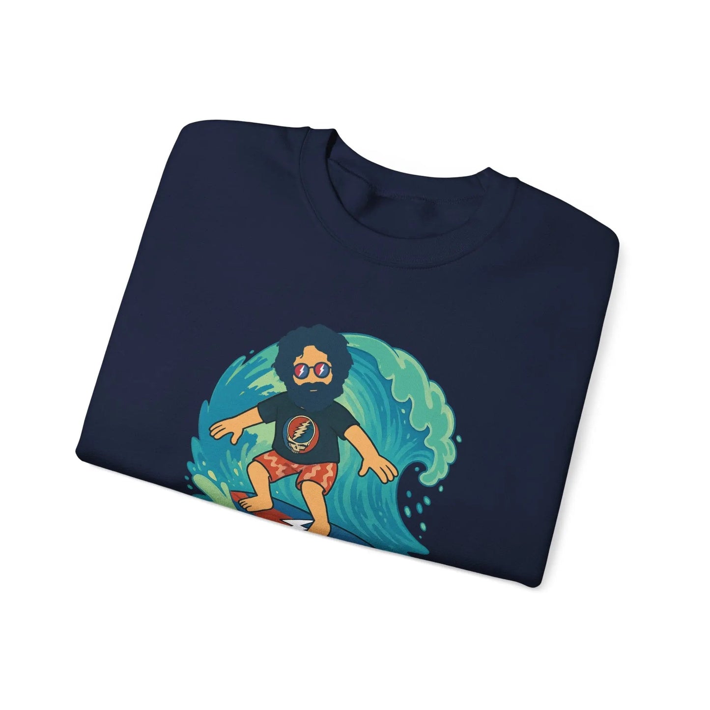 Surfing Jerry Life is DeadCrewneck