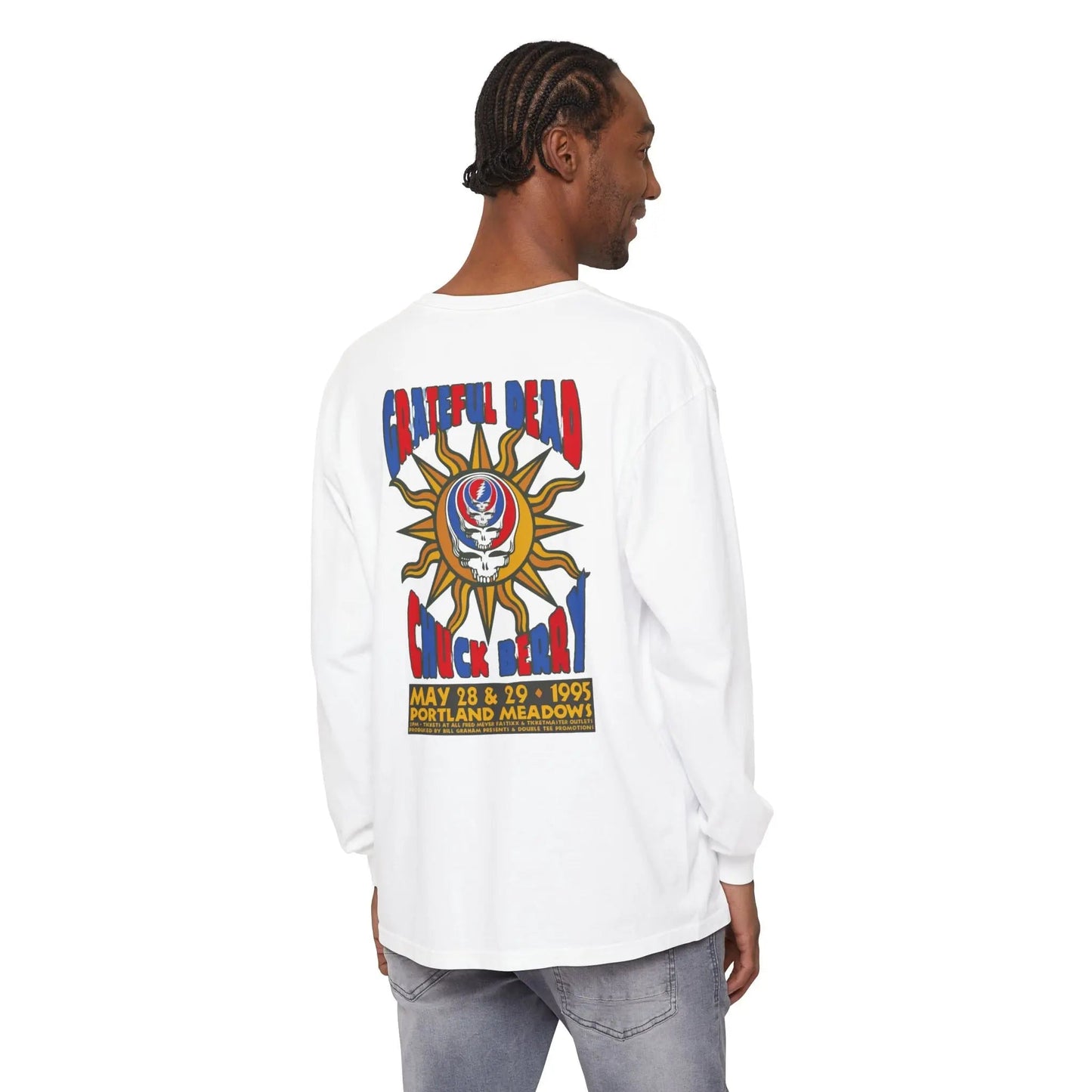 Chuck Berry Concert Garment-Dyed Long Sleeve T-Shirt