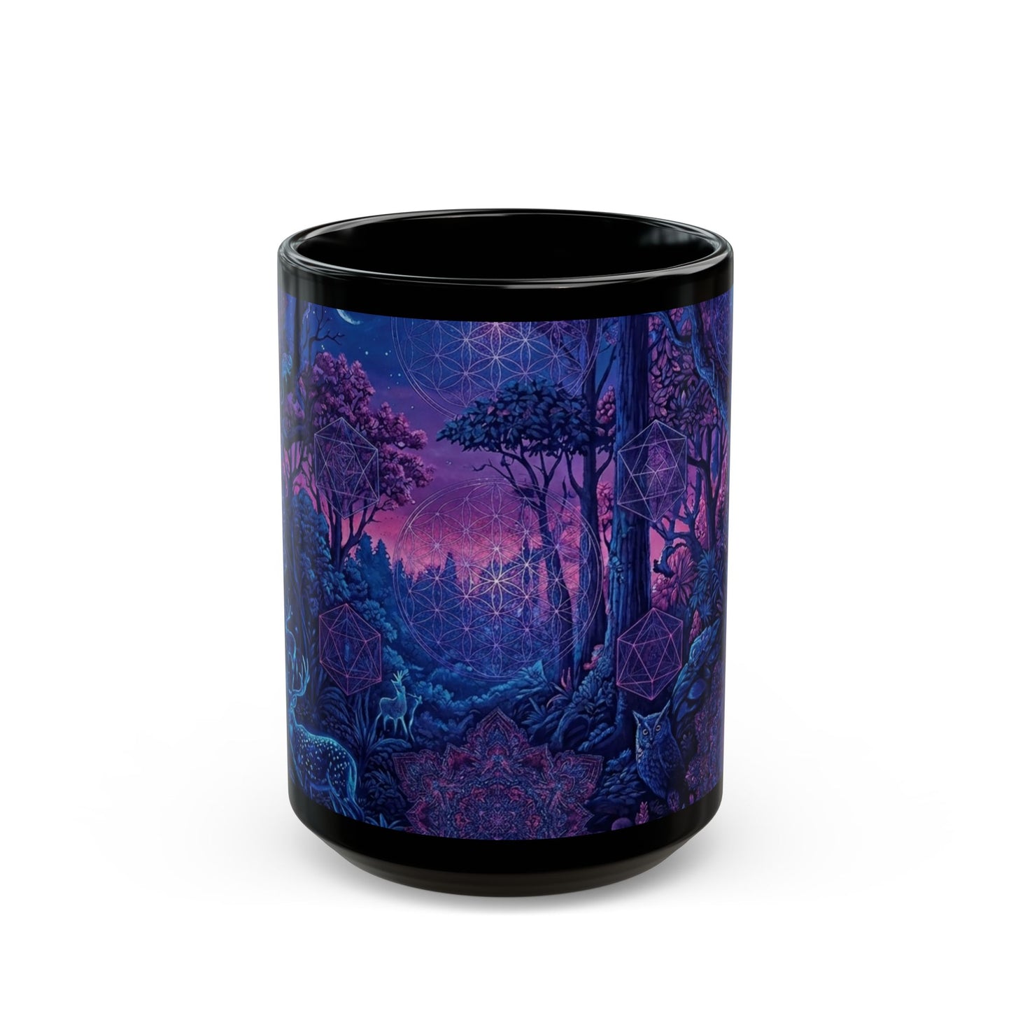 Mystical Night Forest Coffee Mug