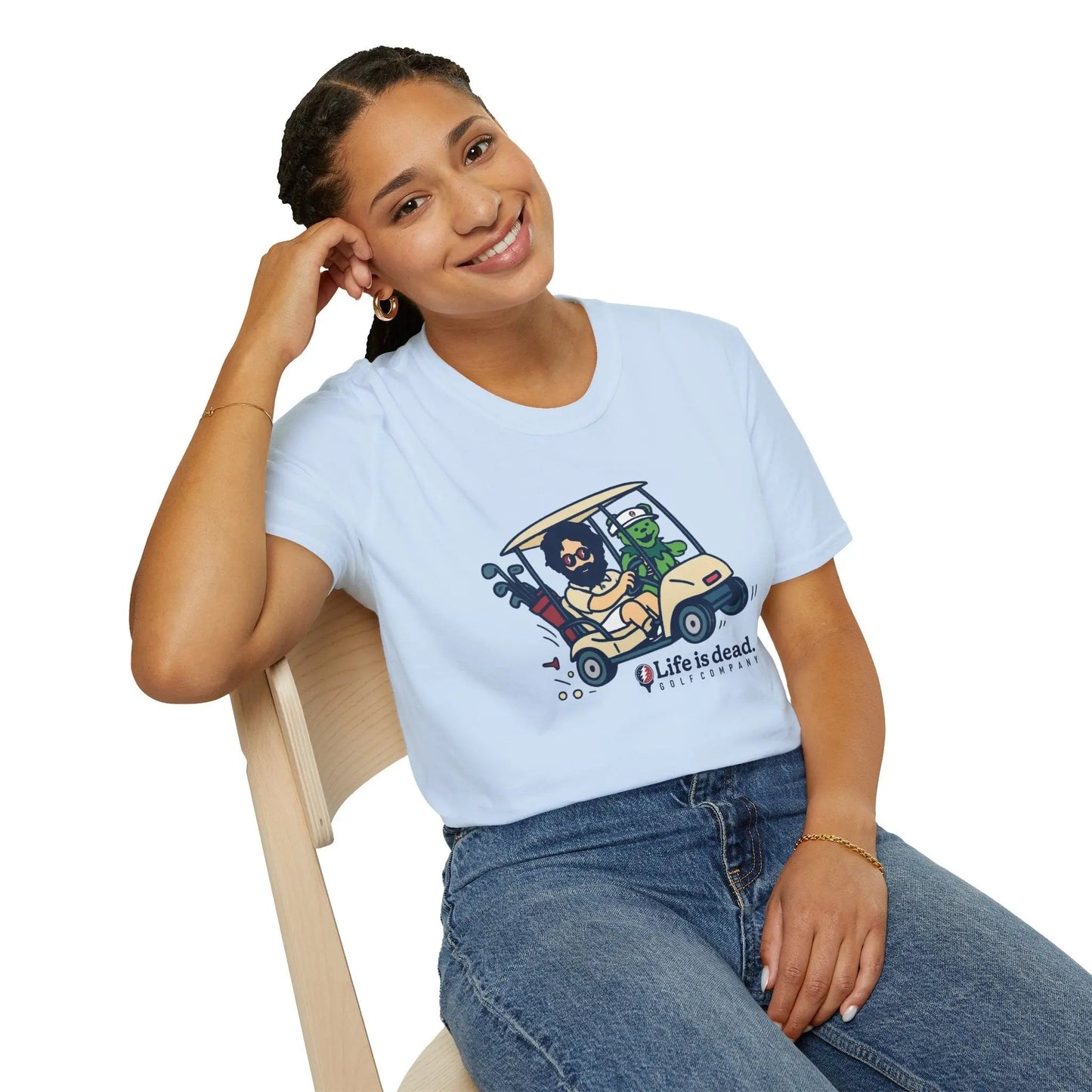 Joy Ridin' Jerry and The Bear - Life is DeadGolf Company T-Shirt