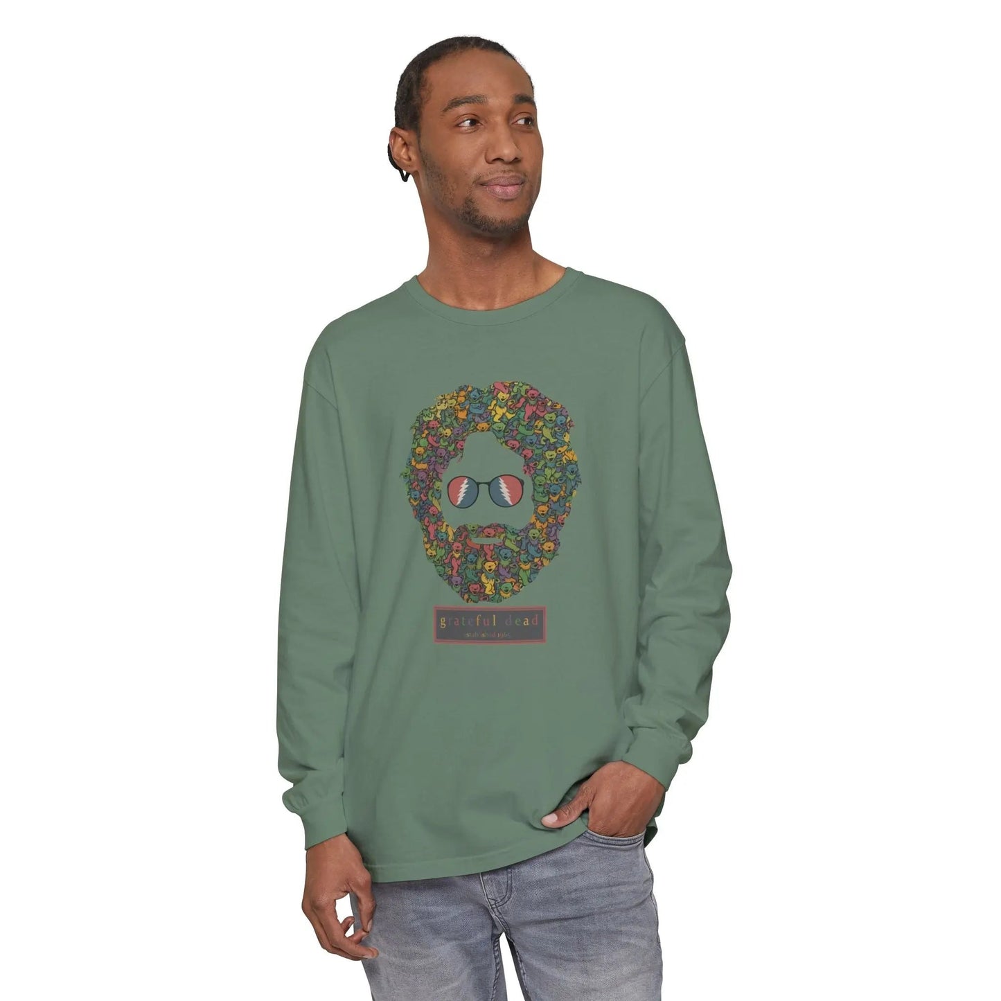 Dancing Bears Jerry Vineyard Collection Garment-Dyed Long Sleeve T-Shirt
