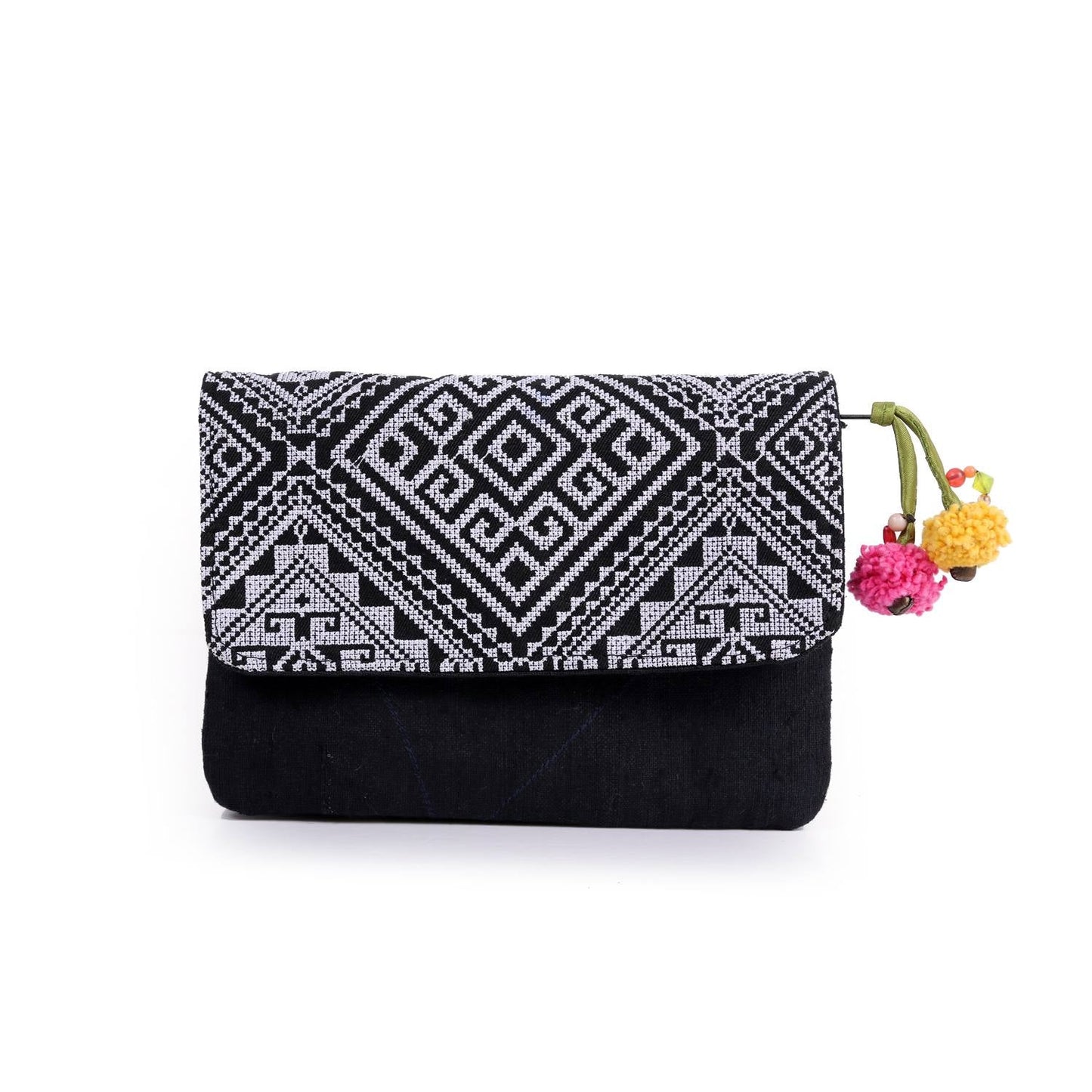 Fernanda Embroidered Convertible Crossbody | Clutch Bag - Thailand