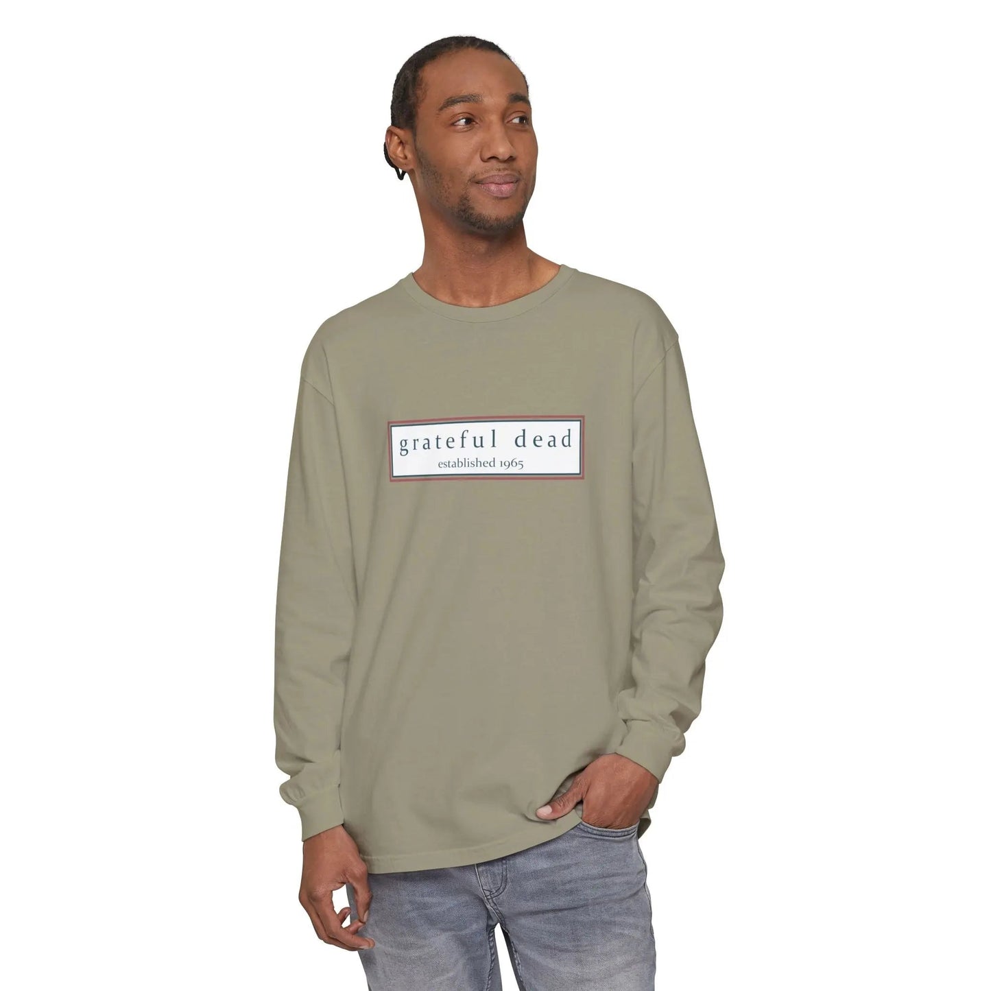 The Wolf Vineyard Collection Garment-Dyed Two-Sided Long Sleeve