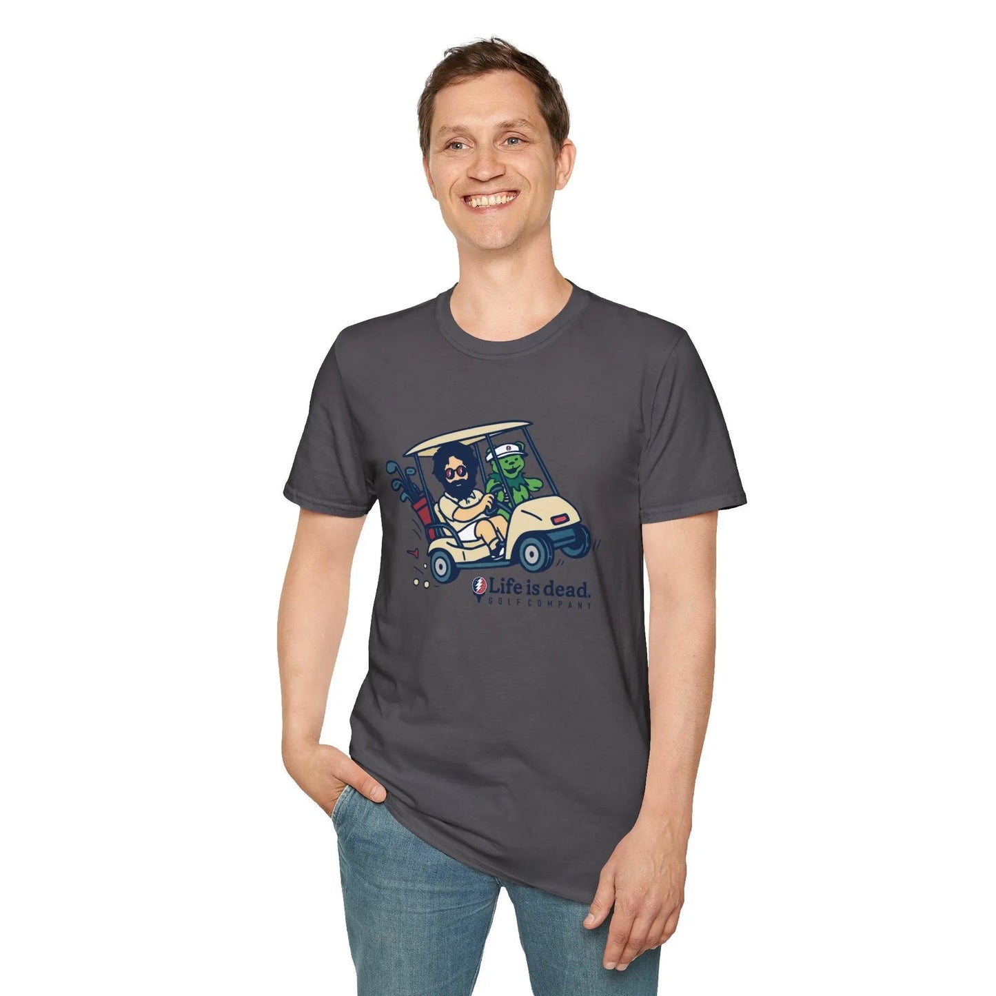 Joy Ridin' Jerry and The Bear - Life is DeadGolf Company T-Shirt